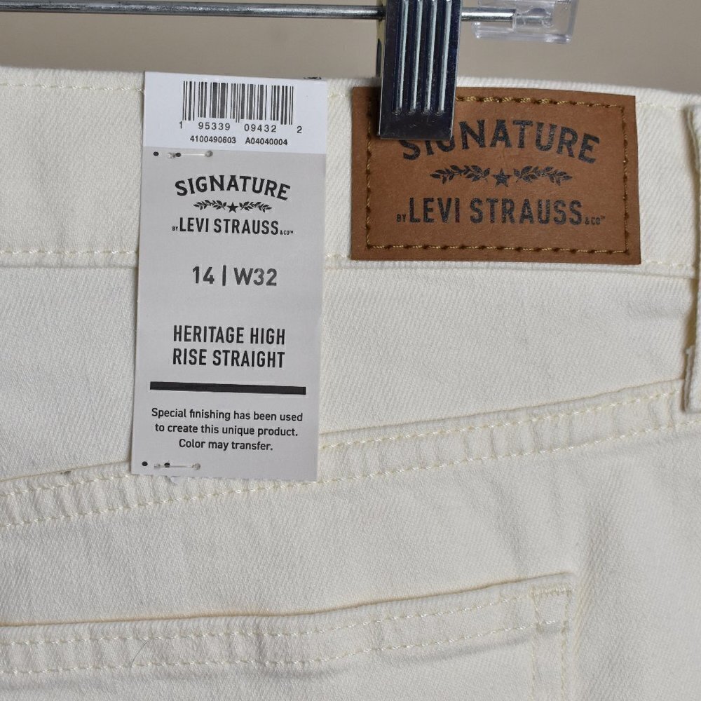 Levi's Heritage High Rise Straight Jeans NEW - Picture 6 of 6